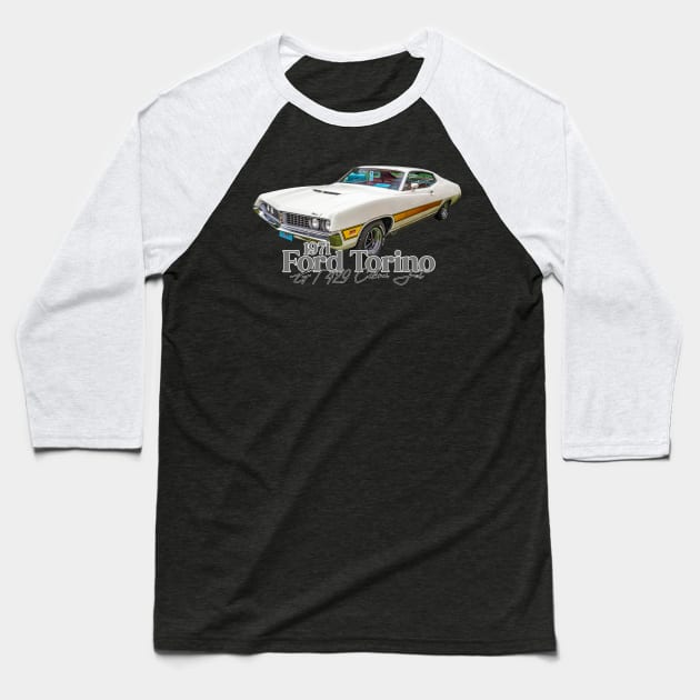 1971 Ford Torino GT 429 Cobra Jet Baseball T-Shirt by Gestalt Imagery